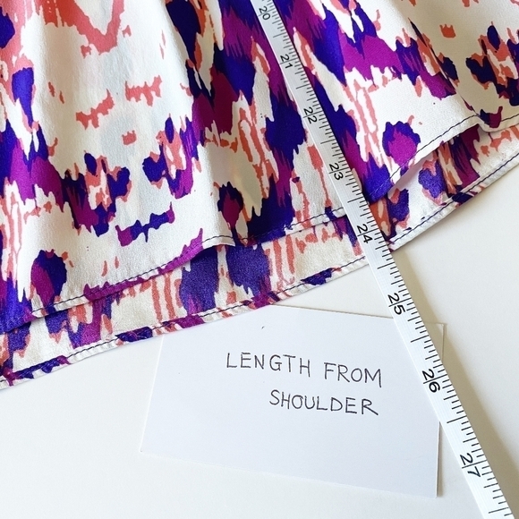 Alice & Trixie silk racerback ruffle blouse XS - Picture 6 of 7